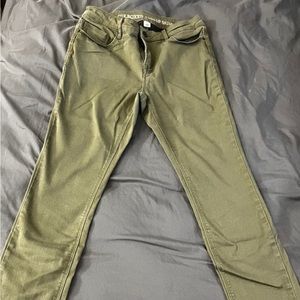 Joe boxer push up skinny woman’s jeans size 5 army/olive green